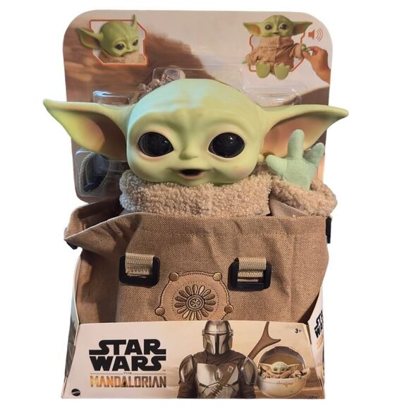 Star Wars The Mandalorian The Child 11" Talking Baby Figure In Carrying Bag - Picture 3 of 9